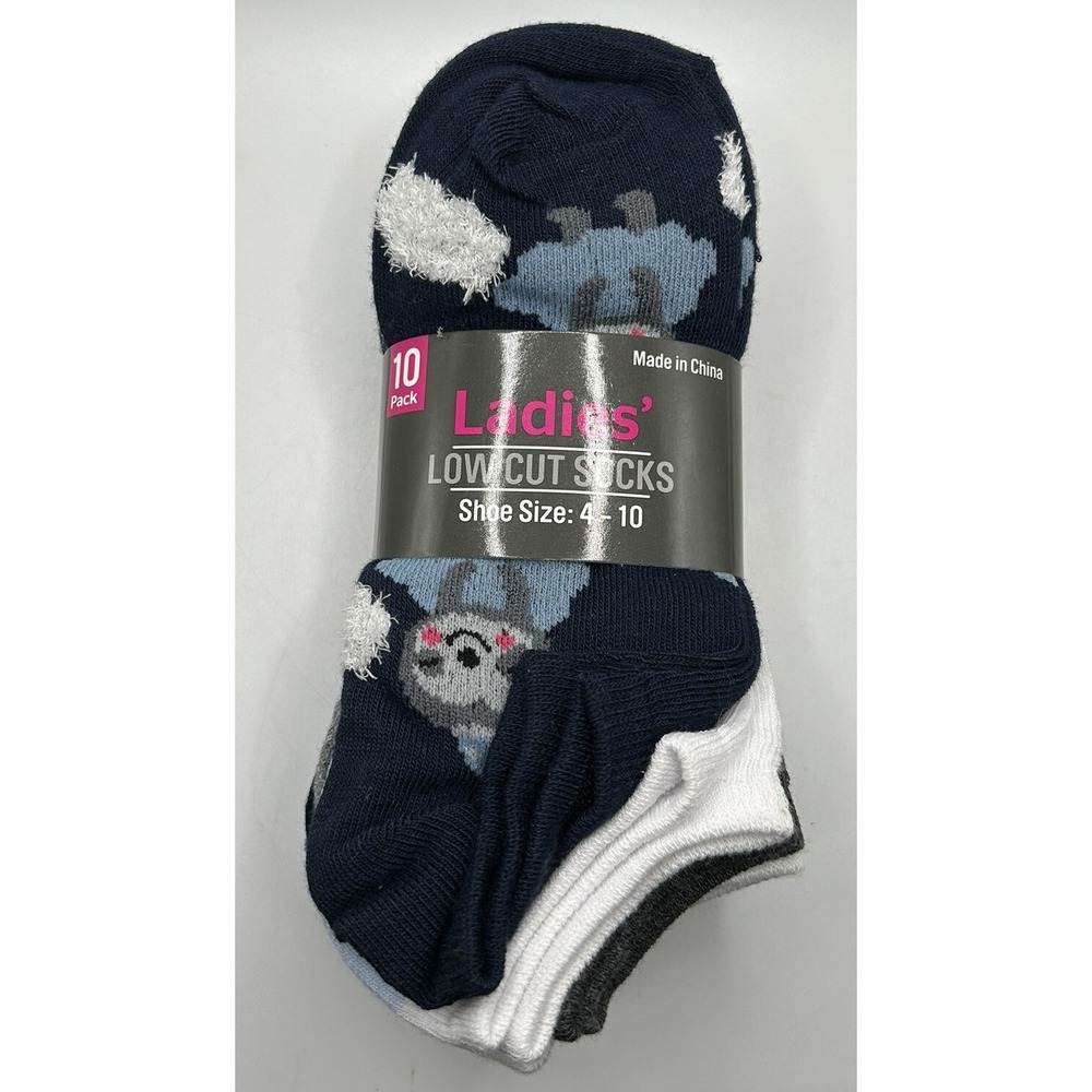Ladies Socks Low Cut Casual Socks Brand New Size 4 - 10 Lot 10 Pairs